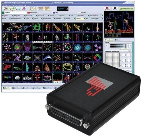 Pangolin Quickshow laser software